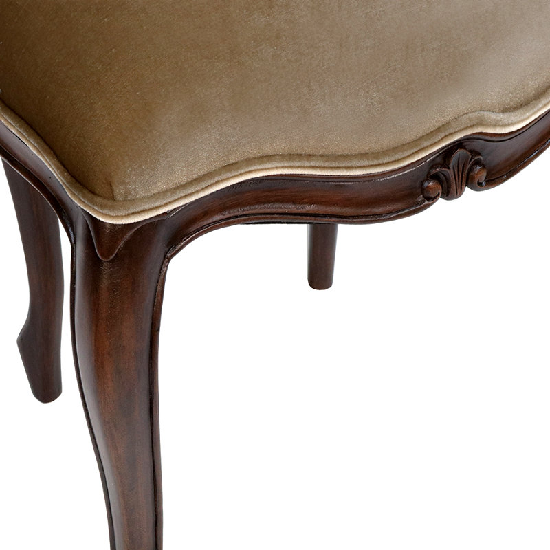 Leandro 21'' H Upholstered Side Chair, Tan Floral