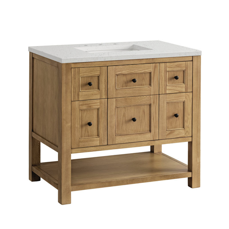Breckenridge 36'' W Single Vanity, Lime Delight, Light Natural Oak, 8" Widespread