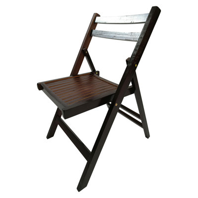 Wood Folding Event Chairs - Set Of 4, Foldable