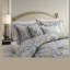 Ensembles de literie en coton de luxe, damas gris de qualité supérieure, chambre à coucher confortable