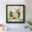 Écureuil au printemps - Peinture sur toile encadrée-398874133-398874135