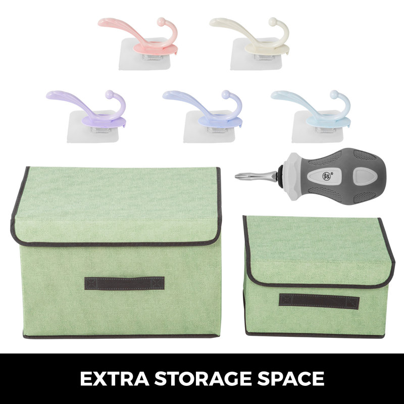 Natural Birch Plywood 5-Section Preschool Coat Locker with Storage Bins