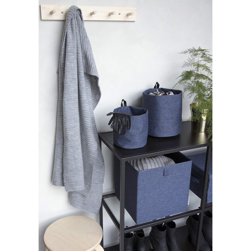 Cube de rangement en tissu souple, Bleu