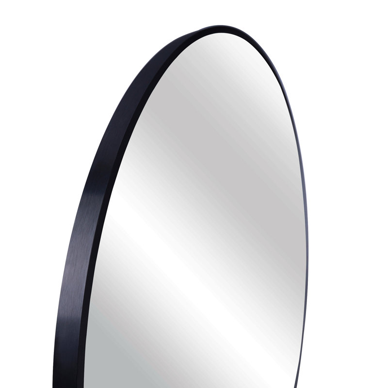 Miroir de salle de bain 42 po, Noir