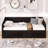 Wooden Twin Daybed with Trundle and Two Storage Drawers Extendable Solid Wood, Espresso-32415225