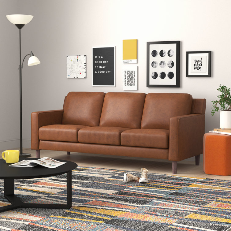 Ferranti 78" Vegan Leather Sofa