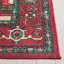 Tapis rouge / beige lavable à la machine Wilhemina Orlando en feutre / velours / film stratifié-932544216