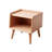 Pure solid wood bedside table Modern minimalist side table