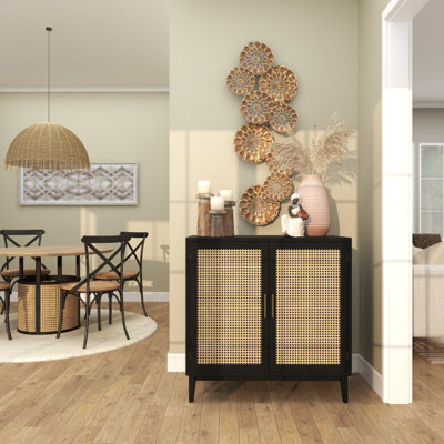 Overlapping Iron Discs Wall Décor
