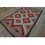 Small Scatter Size Rectangle Gray 1920s Wool Navajo American Antique Flat Weave Rug