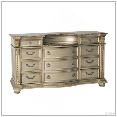 Véritable plateau en marbre véritable nouvelle commode traditionnelle 1pc seulement Champagne or meubles de chambre à coucher poignée en laiton antique