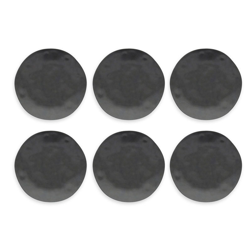 Laya Melamine Dinner Plate, Black