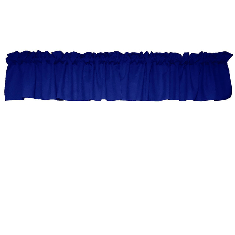 Cantonnière sur mesure l 58 po Pastorella, L 58 po x L 16 po, Bleu royal
