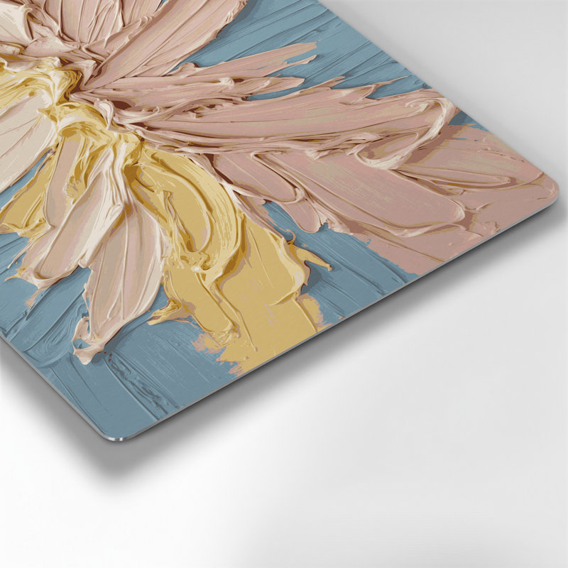 Neo Expressionism 90 Beige Metal Wall Art, 132" H x 168" W x 0.05" D