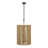 Suratto 6-Light Pendant - Matte Black/Honey Blonde-1057181936