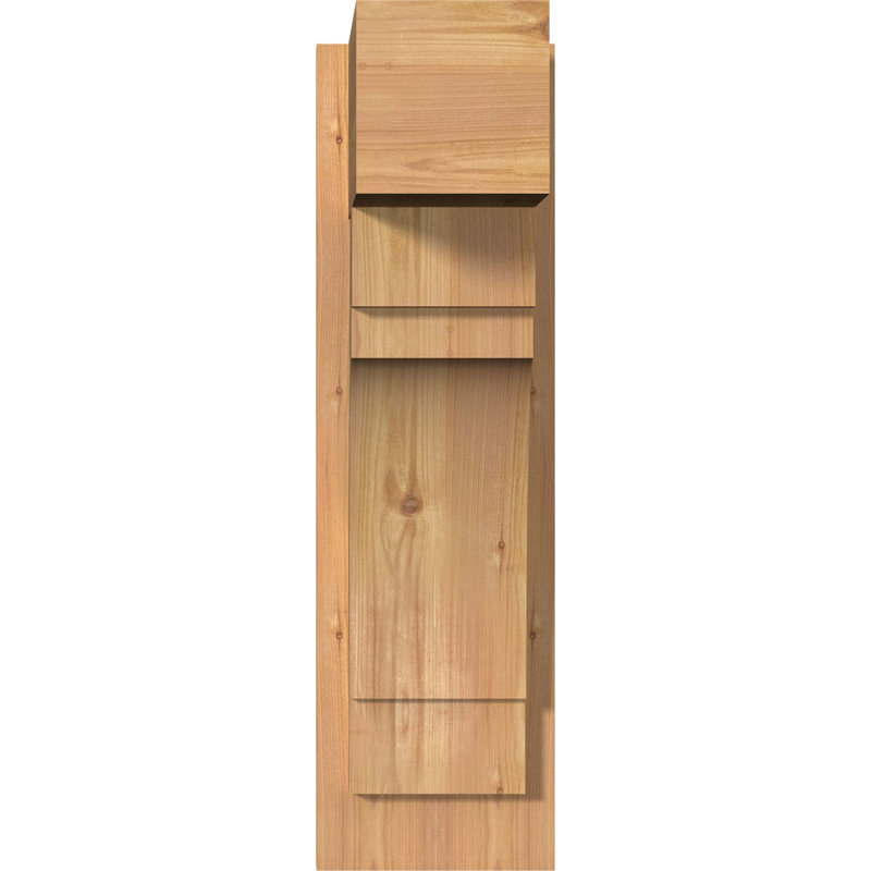 Persienne en bois Merced Block Rustic Timber, P 14 po x H 26 po, 6" W Douglas Fir (Rough Sawn)