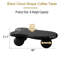Table basse de 40 pouces en forme de nuage avec 3 pieds sphériques pour le salon, noir-130549968-130549971-130549973