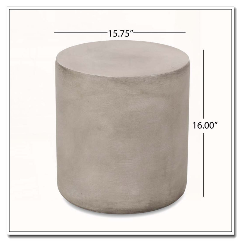 Outdoor LightWeight Concrete Side Table
