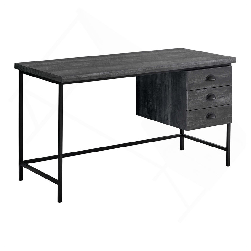 Bureau d'ordinateur polyvalent avec plusieurs options de rangement et design moderne