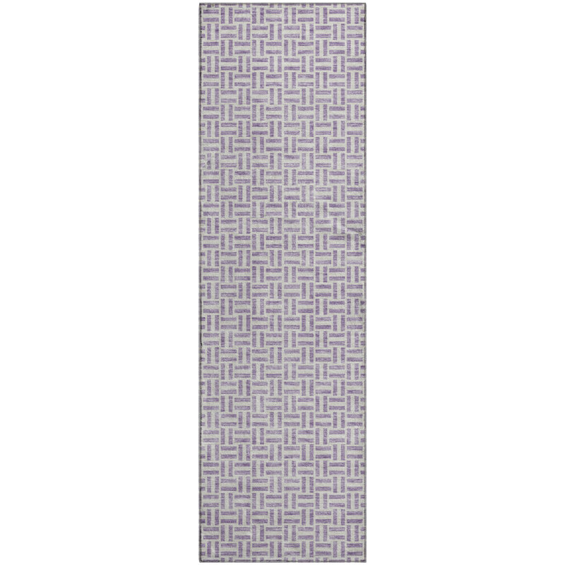 Premium Machine Washable Prisco Lavender Rug, Runner 2'3" x 7'6"