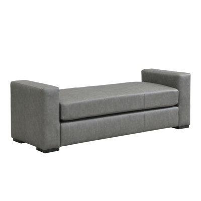 Stylish And Durable Faux Leather Bench by Latitude Run