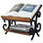 2-Tier Solid Wood Countertop Literature Rack