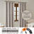 Anaheim Brown Plaid Faux Leather Tab Top Single 50x95" L Curtain Panel with Fleece Lining-1346895084-1414683145