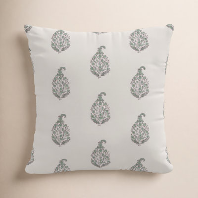 Imogen Floral Cotton Throw Pillow