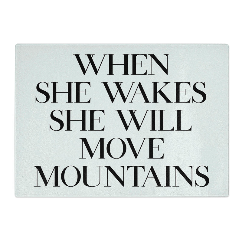 When She Wakes Chopping Board, 28.5cm W x 39cm L
