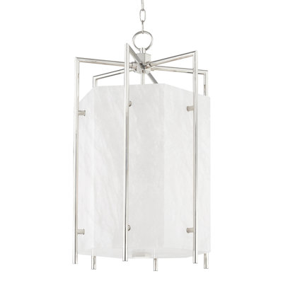Flatbush - 6 Light Large Pendant - Aged Brass Finish