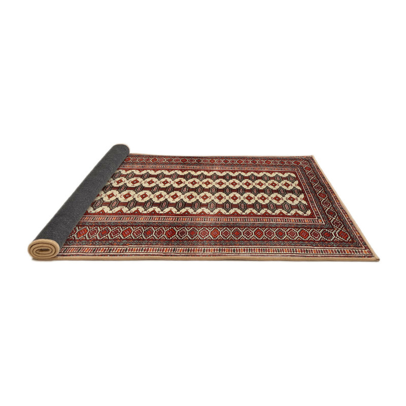 Tapis brun Southwestern, Rond 5 pi