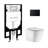 Calice Wall-Hung Toilet Bundle 0.8/1.6 GPF Dual Flush With Flush Plate-108927930