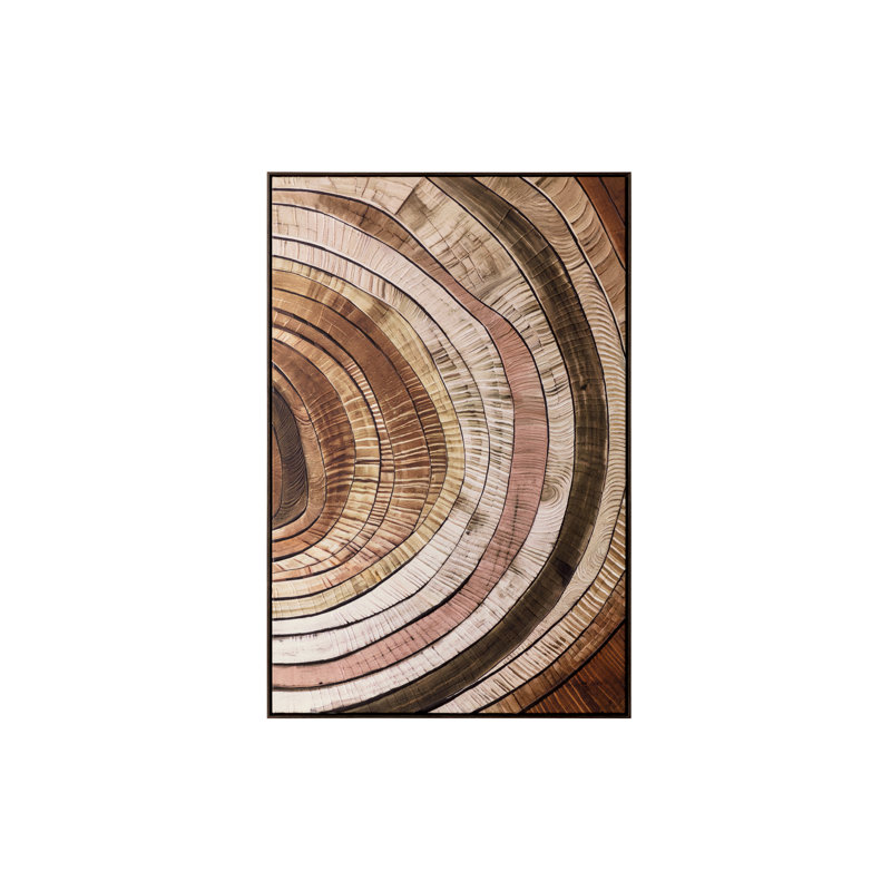 Turning Point III - 40 po x 60 po - Cadre flottant bronze