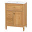 Meuble-lavabo 24 po avec lavabo, meuble-lavabo avec un tiroir rabattable et deux tiroirs, tablette réglable-148223616