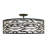 Kato Convertible Semi-Flush/Pendant - 30"W X 10.5"H - Carbon-1881853729