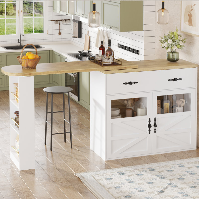 204cm Home Bar, White