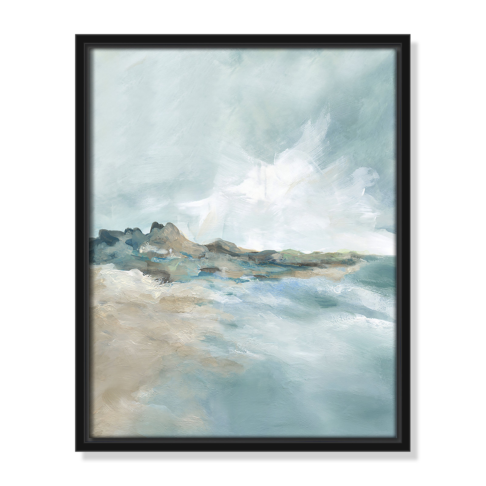 Coralie "Sandpoint" Print by Carol Robinson, 15.5" H x 12.5" W, Black
