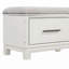 Banc à chaussures avec coussin amovible, banc de rangement pour hall d'entrée-224266783