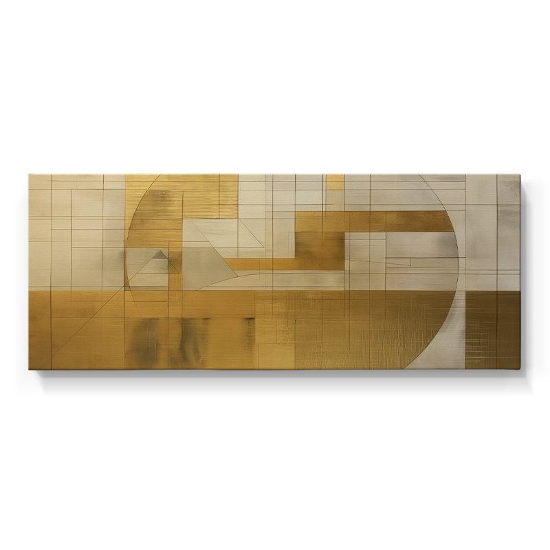 Abstract Series 1 #XCIX-Wide Gallery Wrapped Canvas, 12" H x 30" W
