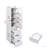 Bathroom Storage Cabinet With 3 Shelves,4 Door Shelves,3 Smooth-Gliding Drawers