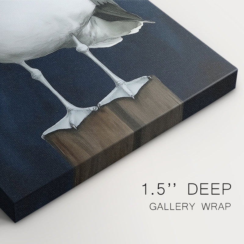 NAUTICAL Series CLII - Toile tendue avec châssis Premium - Prêt à être accroché, H 27 po x l 18 po