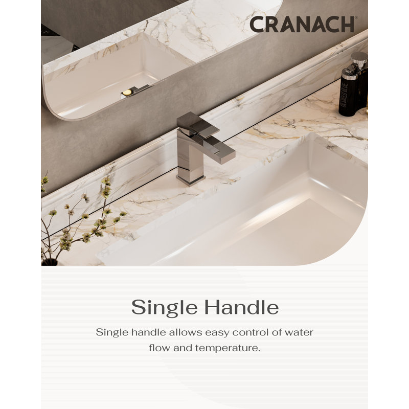 Crozet Single-Hole Faucet with Pop-Up Drain, Single-Handle Bathroom Sink Faucet 1.0 GPM, Chrome