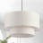 3-Light Dimmable Drum Chandelier