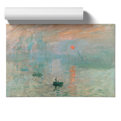 Monet - Impression, Sunrise by Claude Monet - No Frame Painting