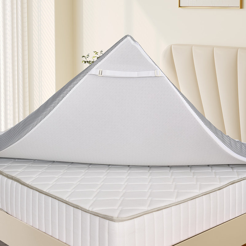 Foam Rayon From Bamboo Topper With Breathable Cover,7.5 Cm Height Comfortable Mattress Topper For Box Spring Bed And Uncomfortable Beds Sofa Bed