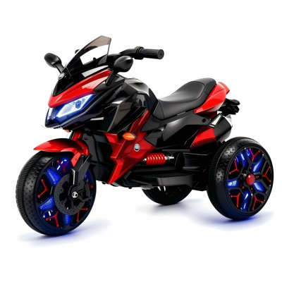Motocyclette à 3 roues pour enfants avec siège en polyuréthane Alex