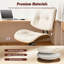 Fauteuil de bureau ergonomique en polyuréthane, chaise d'ordinateur pivotante réglable avec siège et dossier rembourrés, chaise de bureau à domicile pour bureau, dortoir et espaces de coiffeuse-409853268