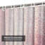 Rideau de douche abstrait à message abstrait rose avec 12 crochets-2143701228