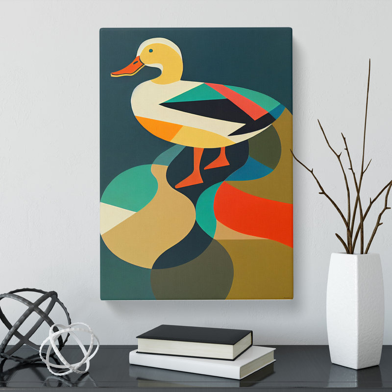 Turnersville Duck Block Colour - Wrapped Canvas, 60cm H x 40cm W x 3cm D