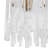 Westford 1-Light Shiny Bronze Drum Chandelier with Clear Glass Bars